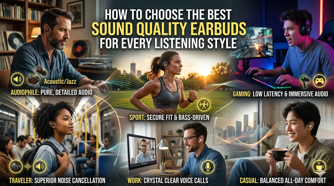 How to Choose the Best Sound Quality Earbuds for Every Listening Style