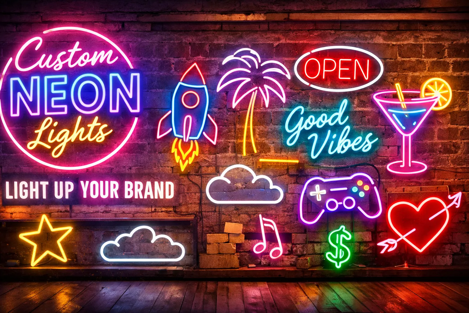 Personalized Neon Light Signs with Custom Text & Logos?