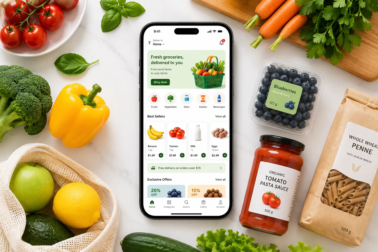 Grocery Delivery Apps: How They Work, What They Need, and What Makes Them Succeed