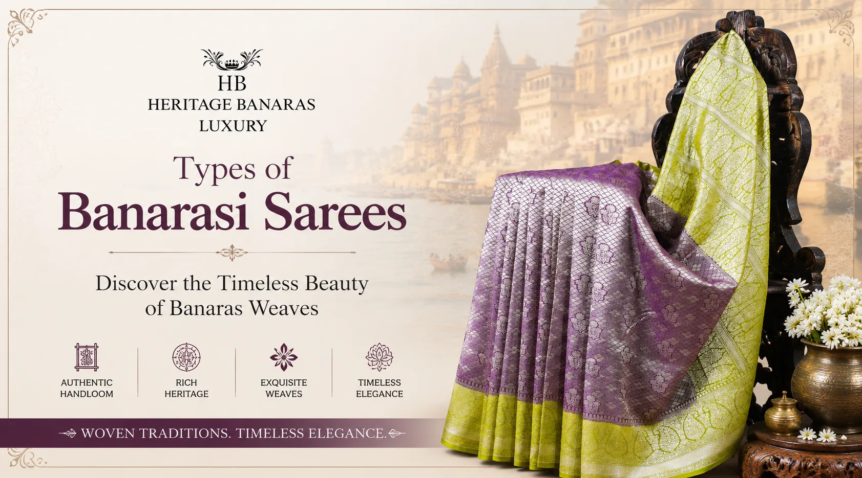 Finest Real Zari Banarasi Sarees in Varanasi | Heritage Handloom Collection