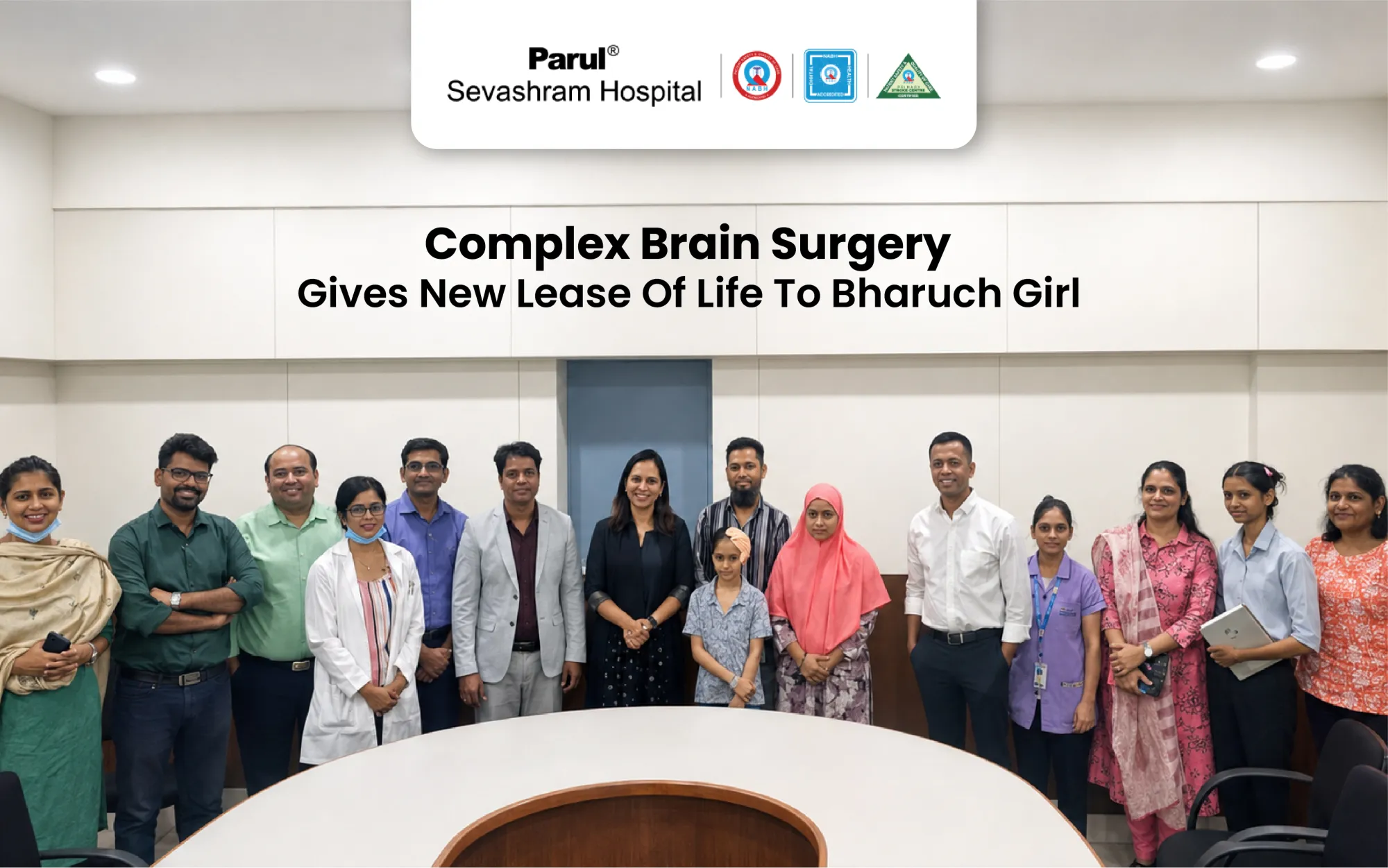 Complex Brain Surgery Gives New Life to Bharuch Girl at Parul Sevashram Hospital