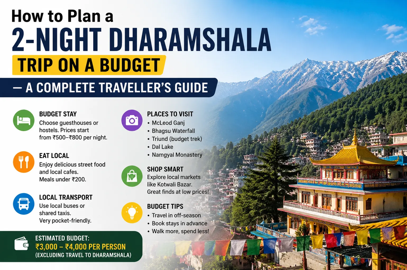 How to Plan a 2-Night Dharamshala Trip on a Budget — A Complete Traveller's Guide