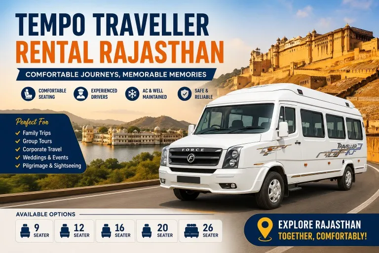 Tempo Traveller Rental Rajasthan: The Smart Choice for Comfortable Group Travel