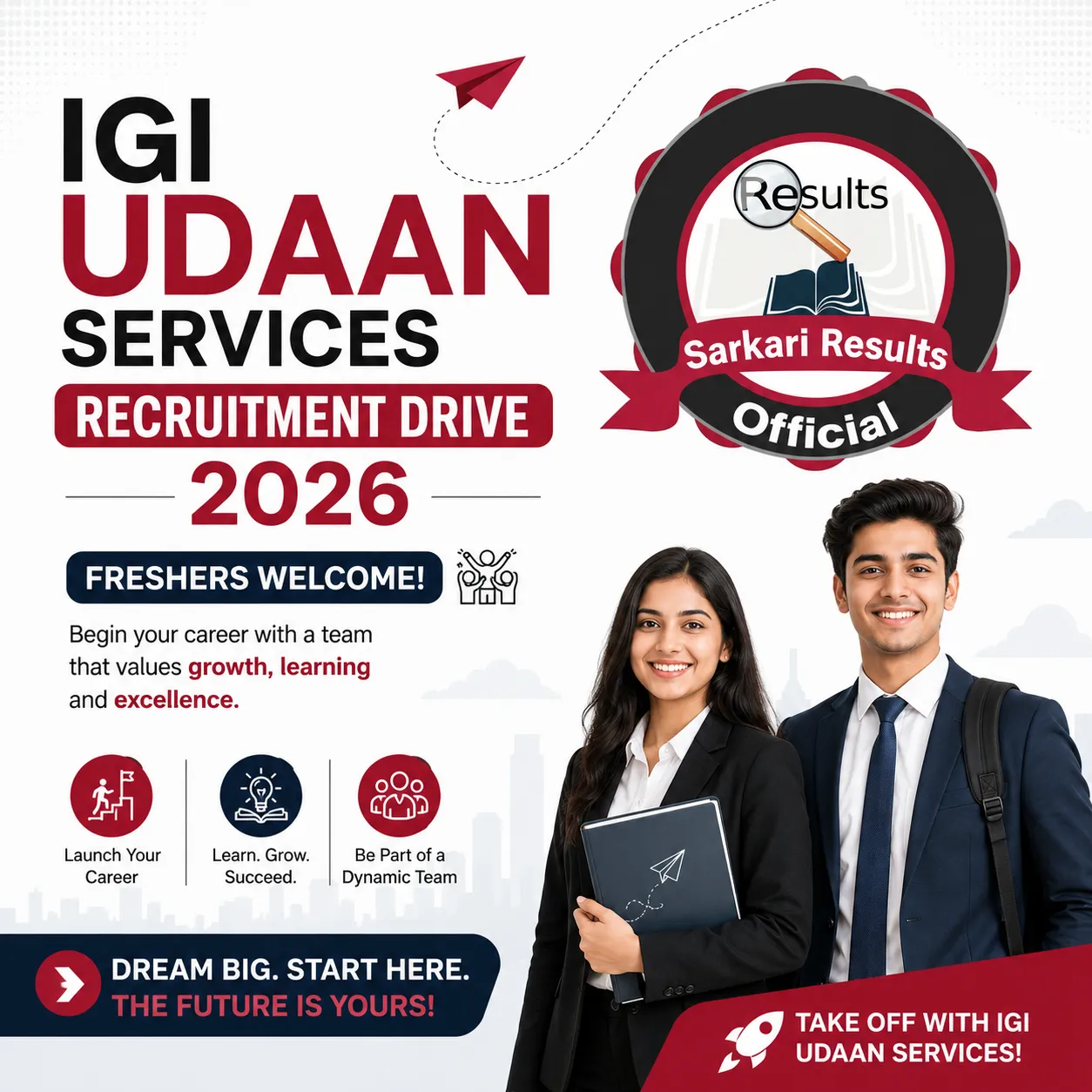 IGI Udaan Services Recruitment Drive 2026 – Freshers Welcome