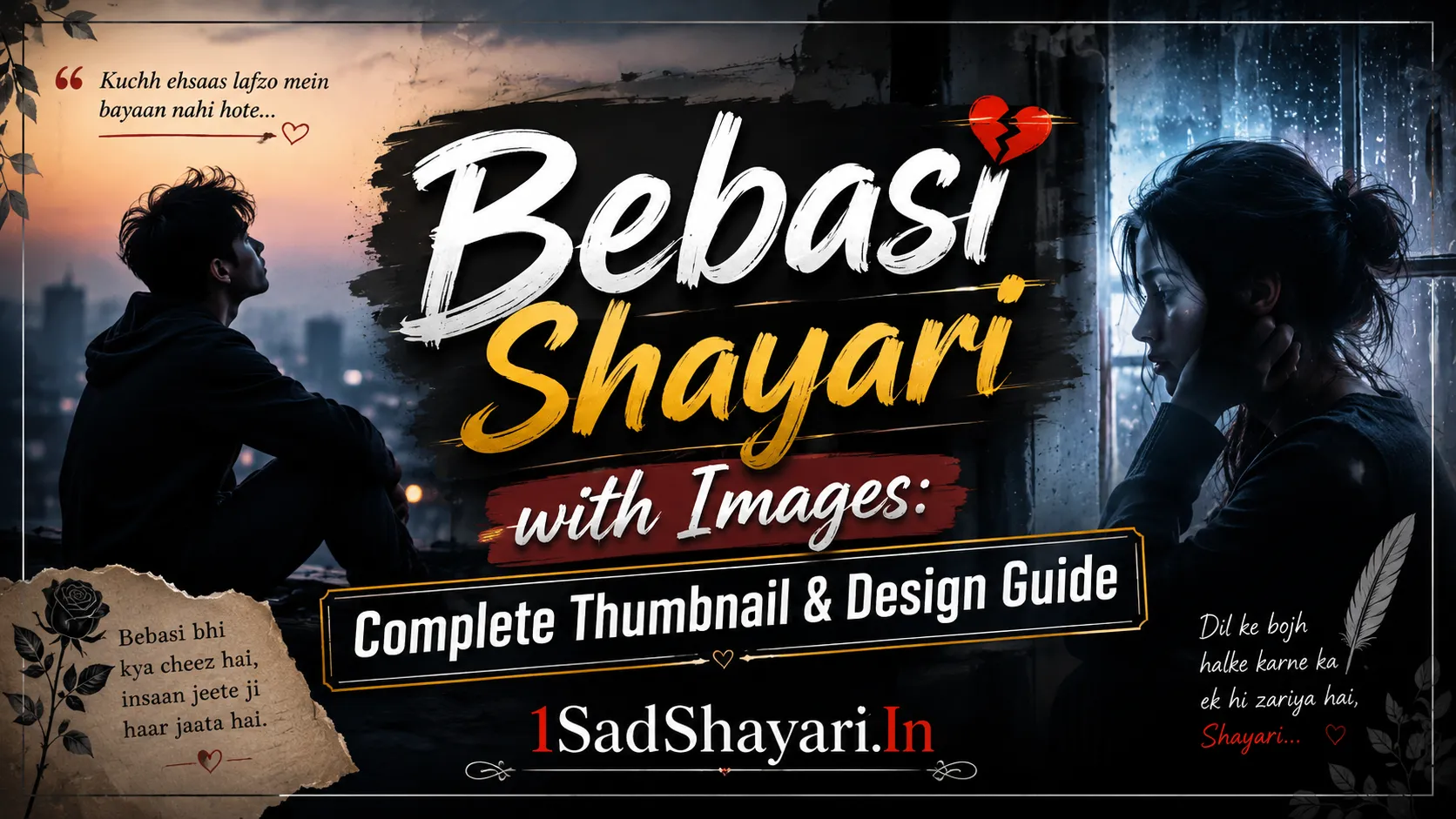 Bebasi Shayari with Images: Complete Thumbnail & Design Guide