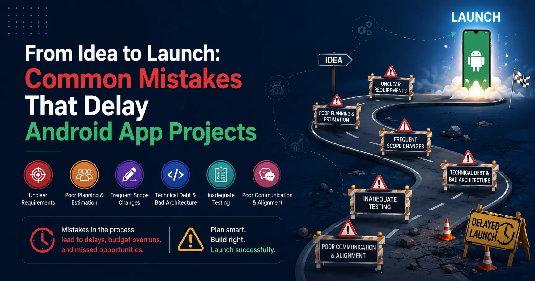 From Idea to Launch: Common Mistakes That Delay Android App Projects