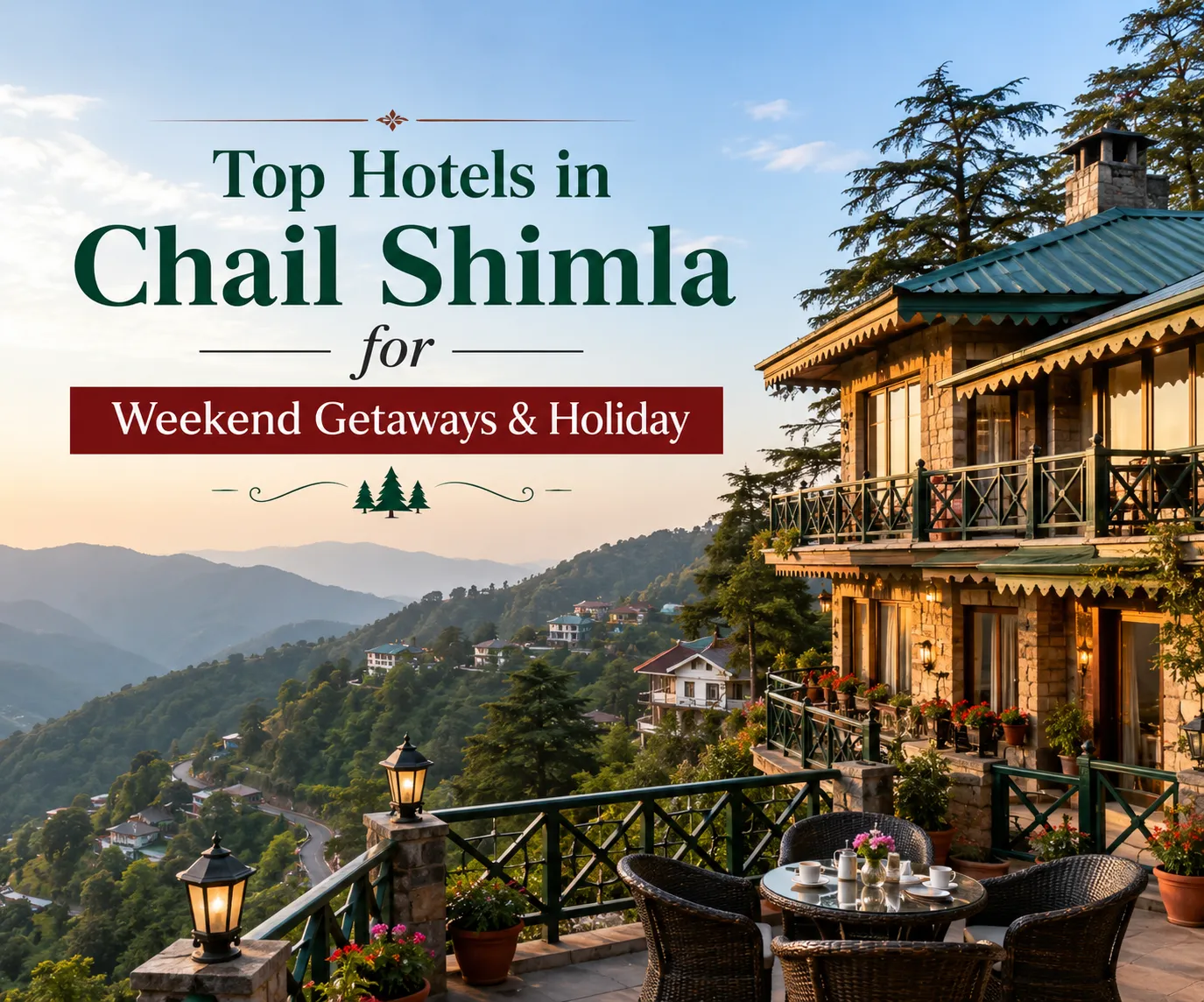 Top Hotels in Chail Shimla for Weekend Getaways & Holiday