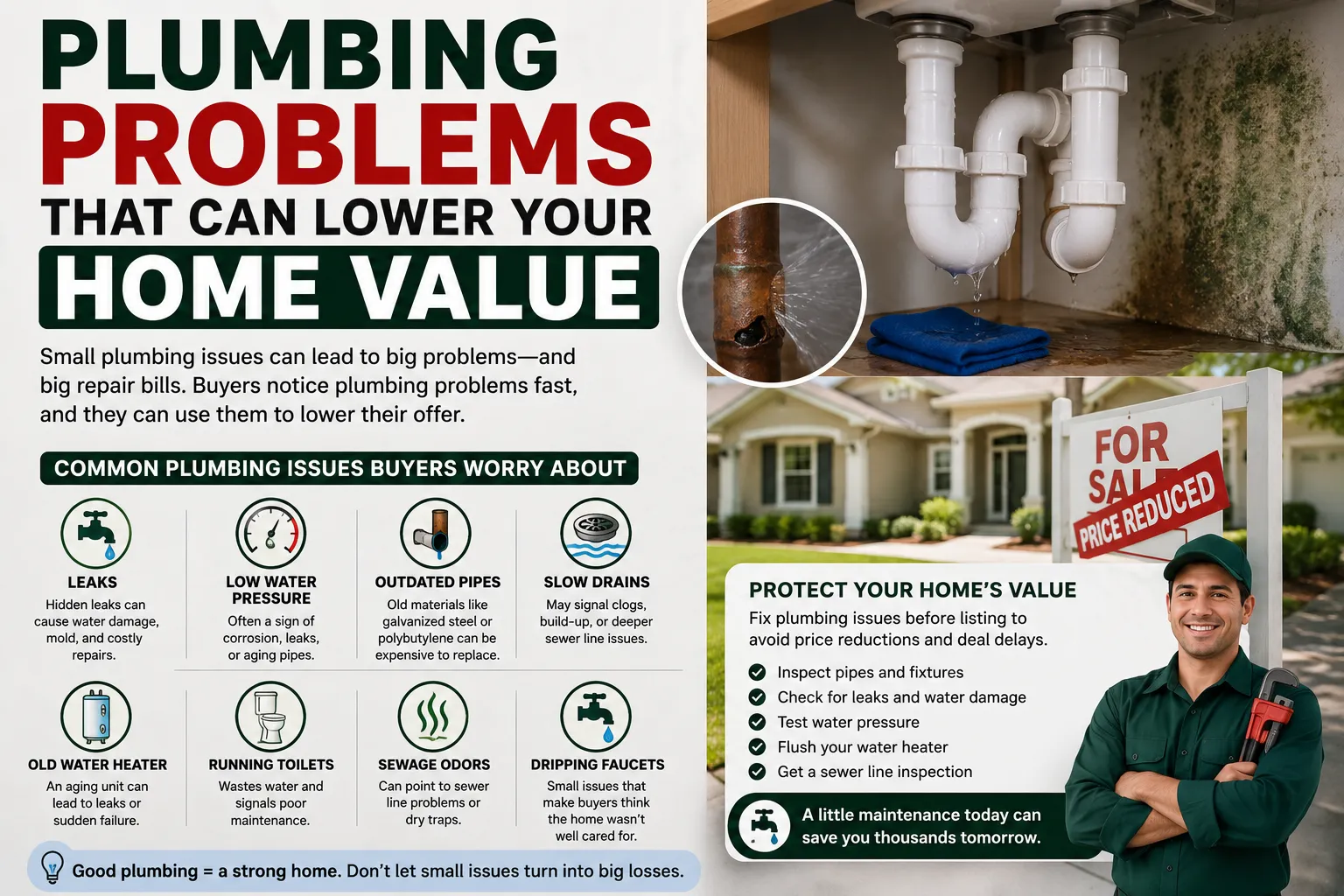 Plumbing Problems That Can Lower Your Home Value