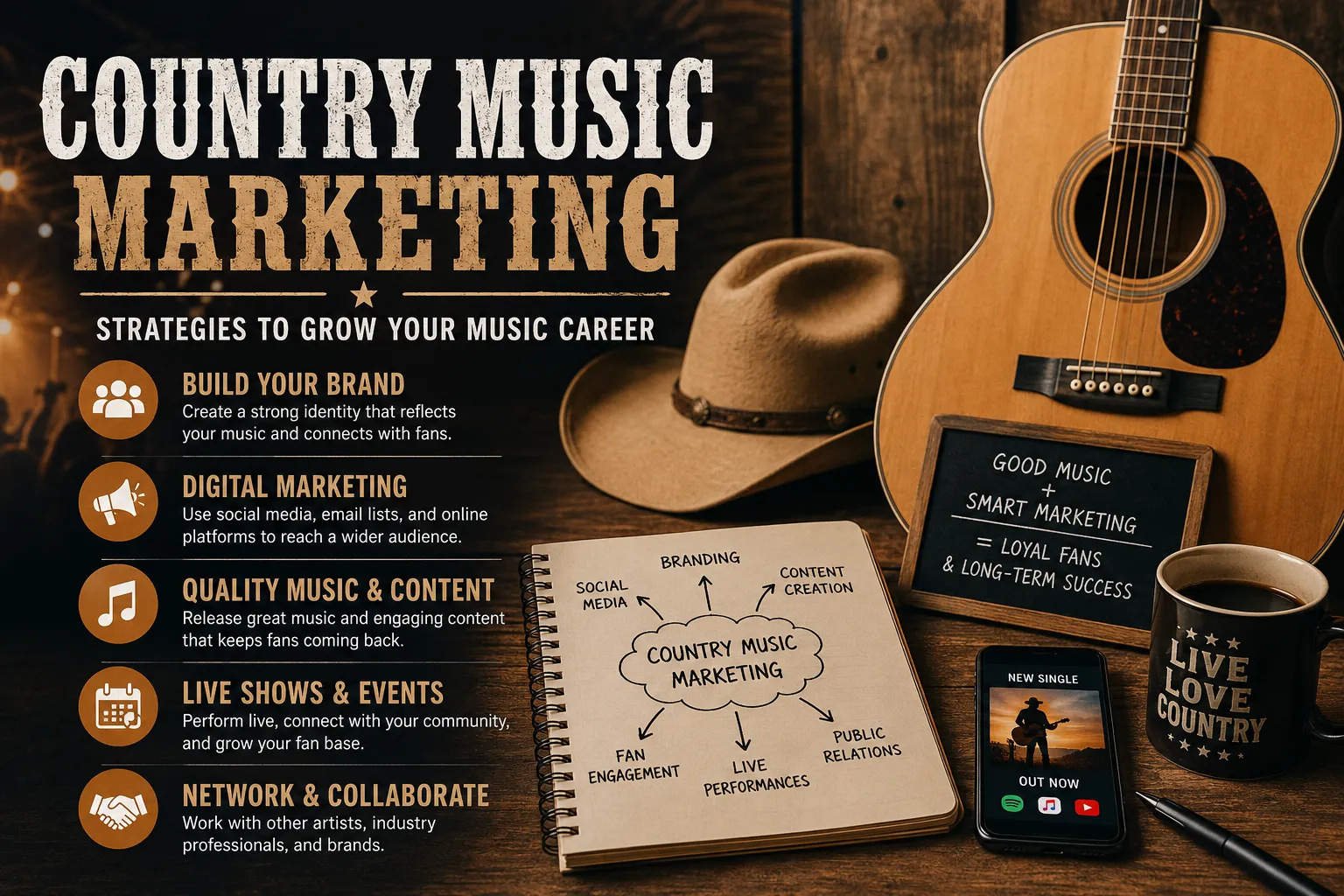 Country Music Marketing: A Complete Guide to Growing Your Audience