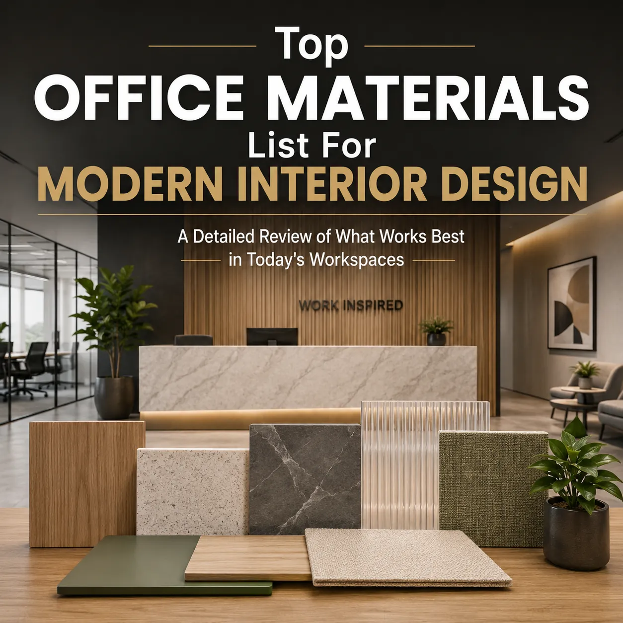 Top Office Materials List For Modern Interior Design: A Detailed Review of What Works Best in Today's Workspaces
