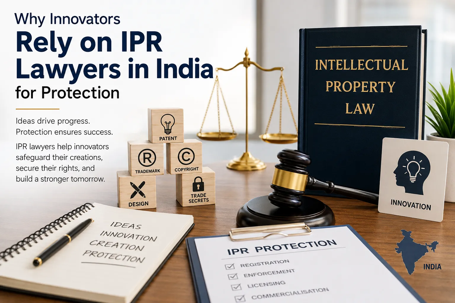 Why Innovators Rely on IPR Lawyers in India for Protection