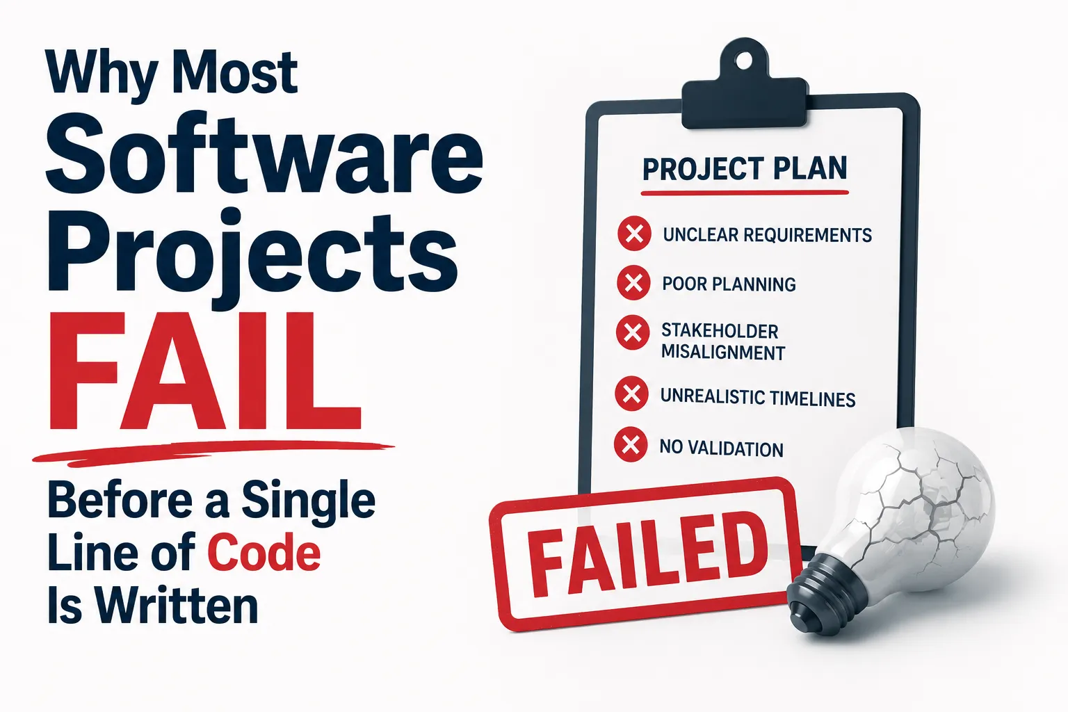 Why Most Software Projects Fail Before a Single Line of Code Is Written