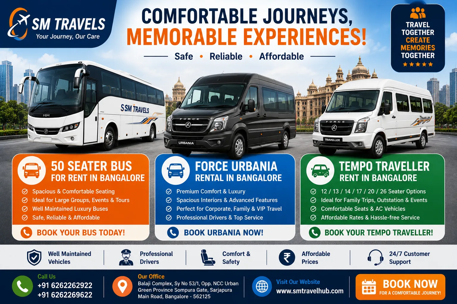 Premium Group Travel Solutions in Bangalore with SM Travels