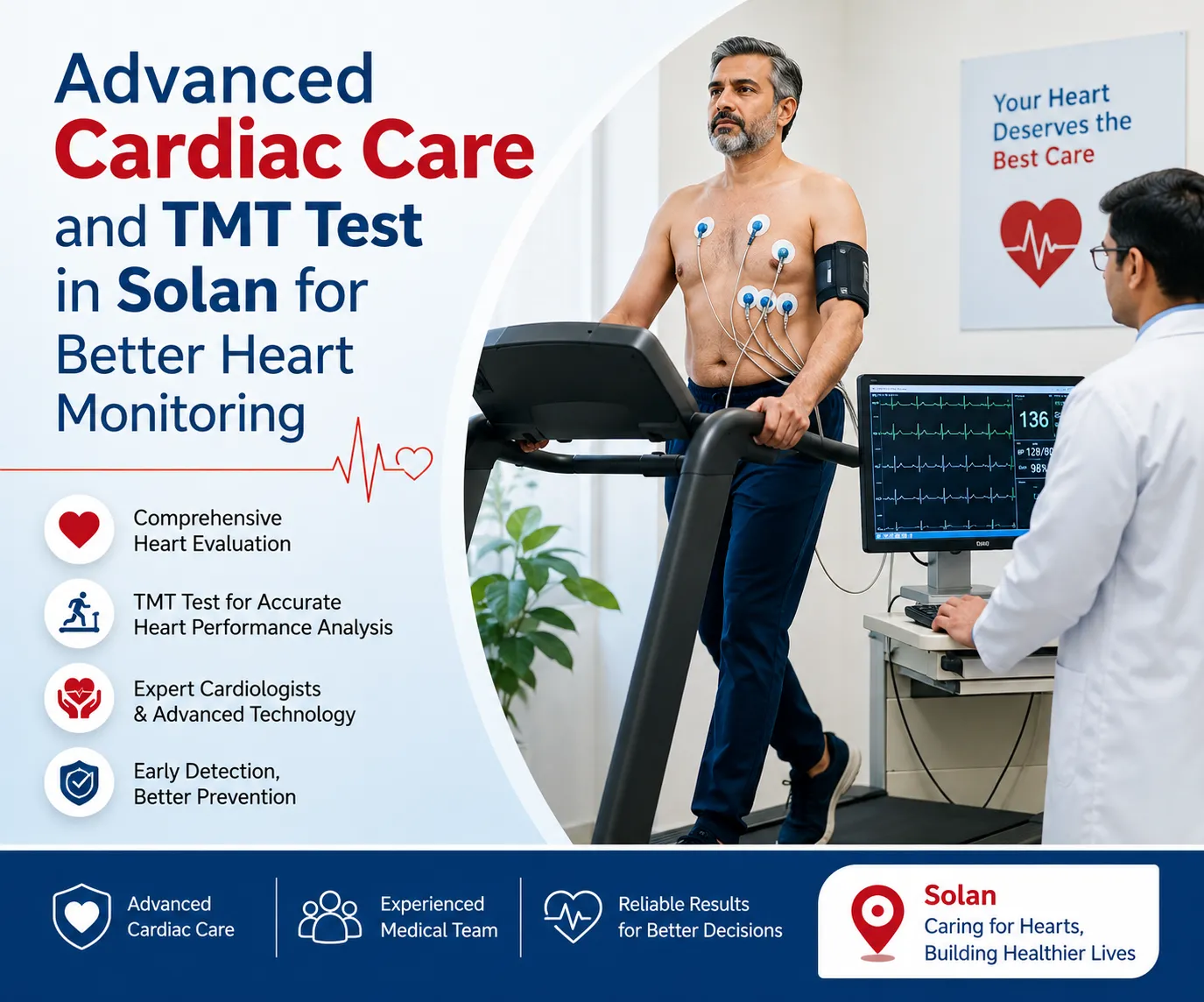 Advanced Cardiac Care and TMT Test in Solan for Better Heart Monitoring