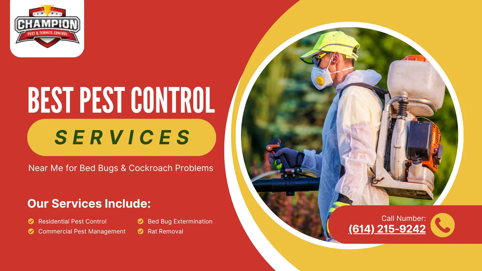 Best Pest Control Services Near Me for Bed Bugs & Cockroach Problems