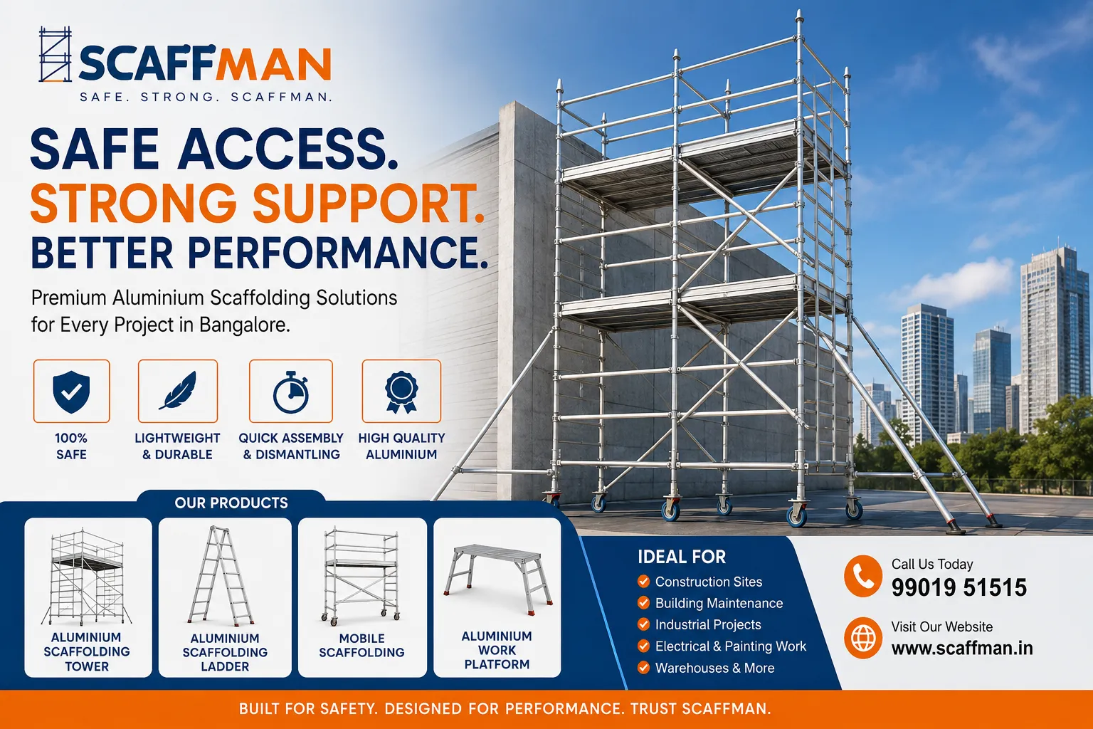 Looking for Safe Aluminium Scaffolding in Bangalore