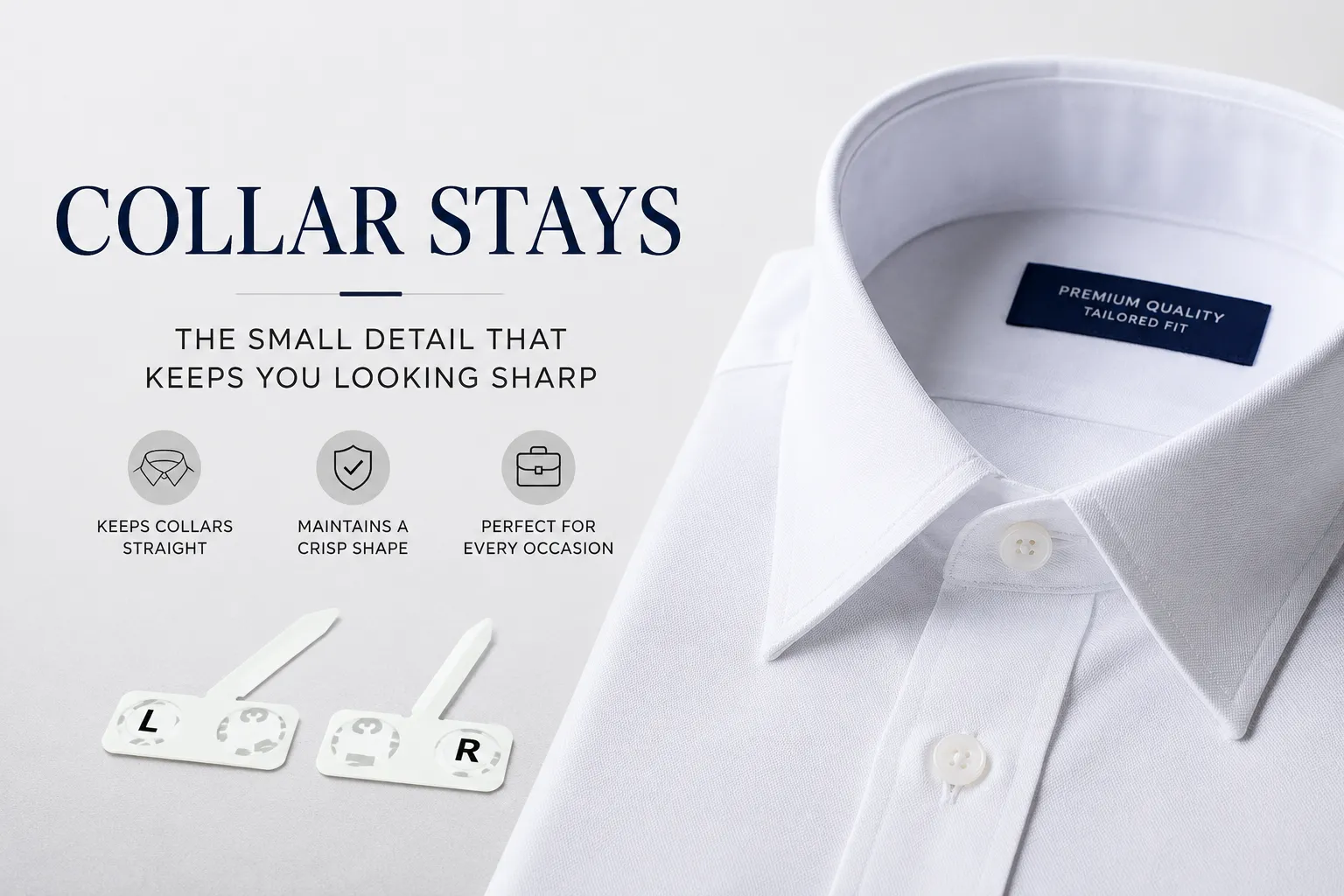 Collar Stays: The Hidden Element Behind a Perfectly Polished Shirt