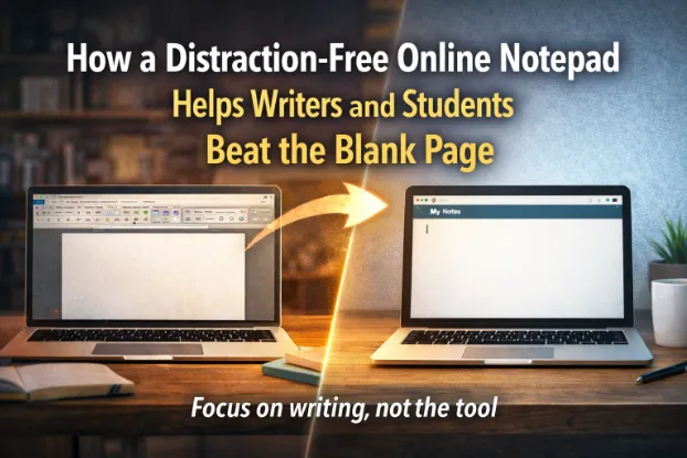 How a Distraction-Free Online Notepad Helps Writers and Students Beat the Blank Page