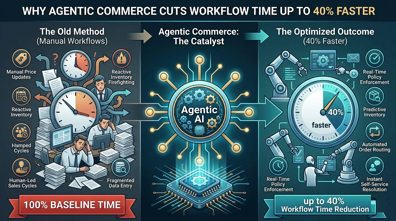 Why Agentic Commerce Cuts Workflow Time Up to 40% Faster