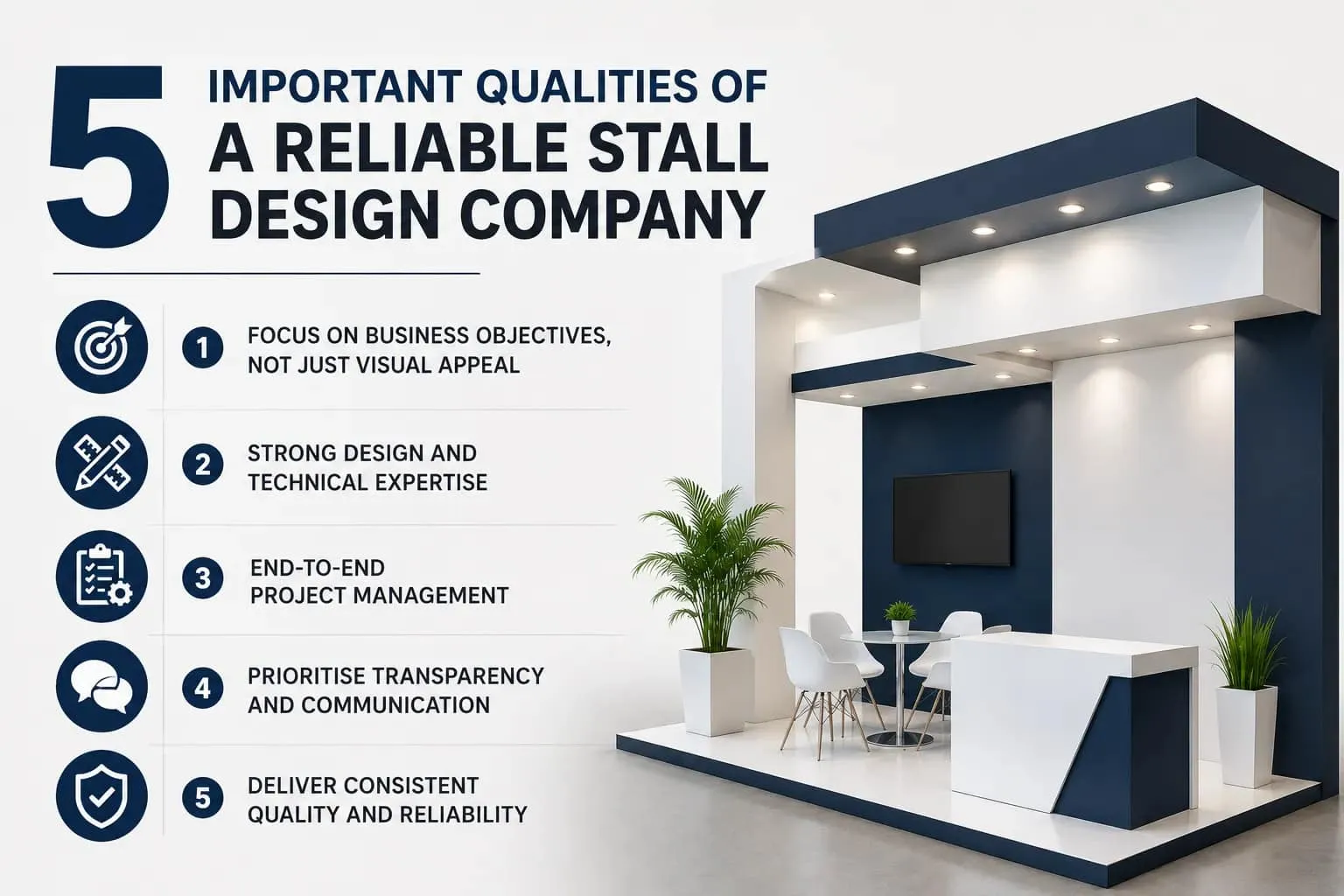5 Important Qualities of a Reliable Stall Design Company