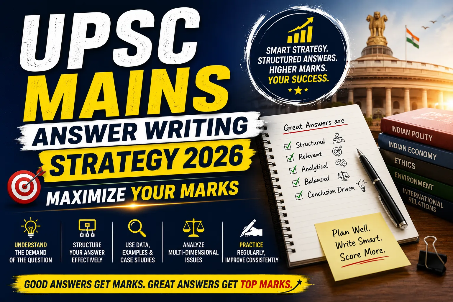 UPSC Mains Answer Writing Strategy 2026: Maximize Your Marks