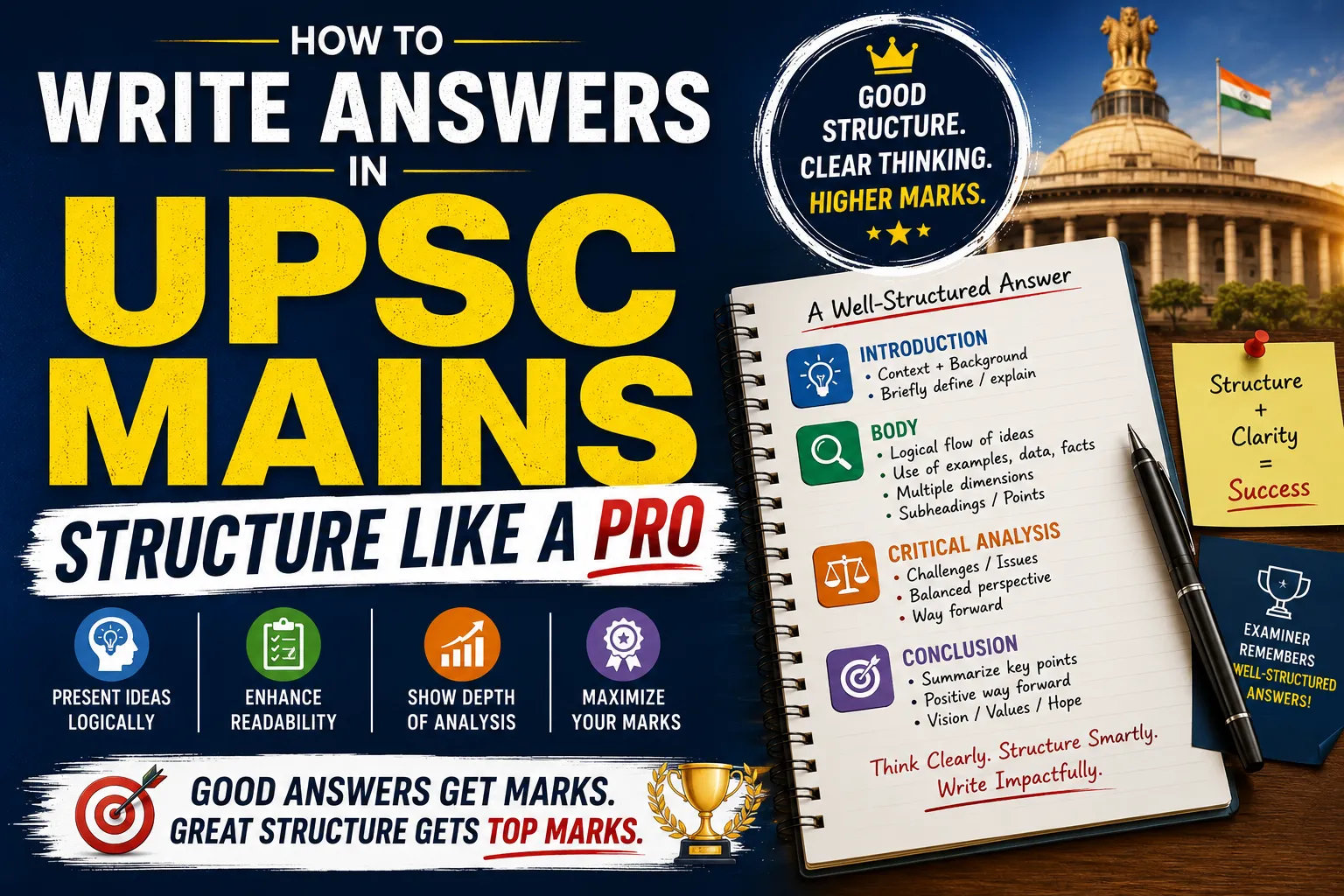 How to Write Answers in UPSC Mains: Structure Like a Pro