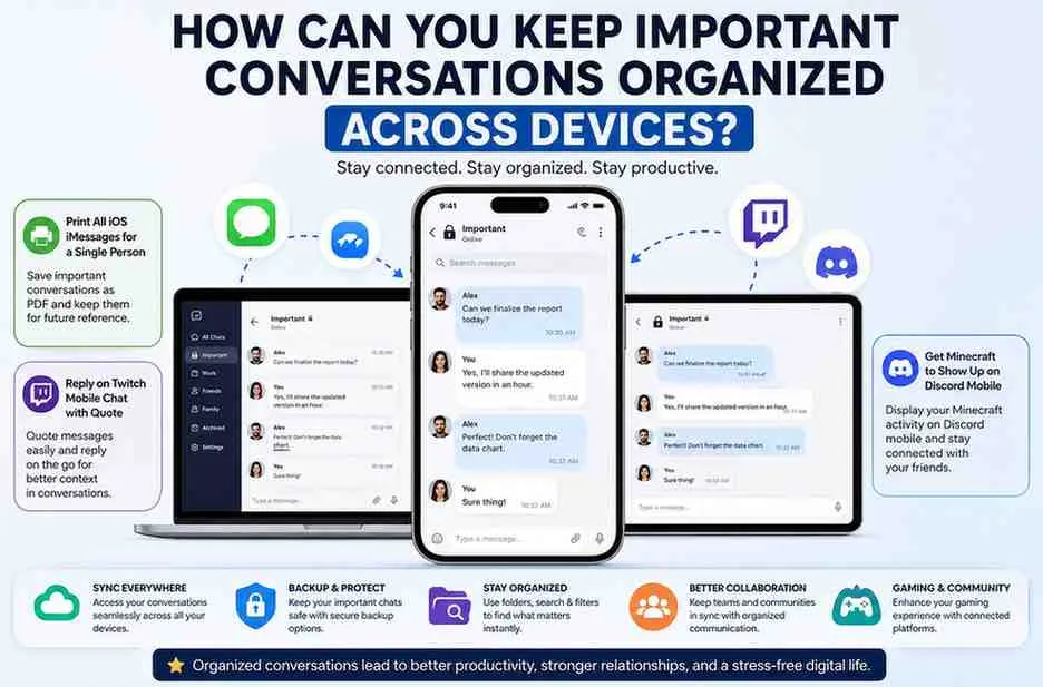 How Can You Keep Important Conversations Organized Across Devices?