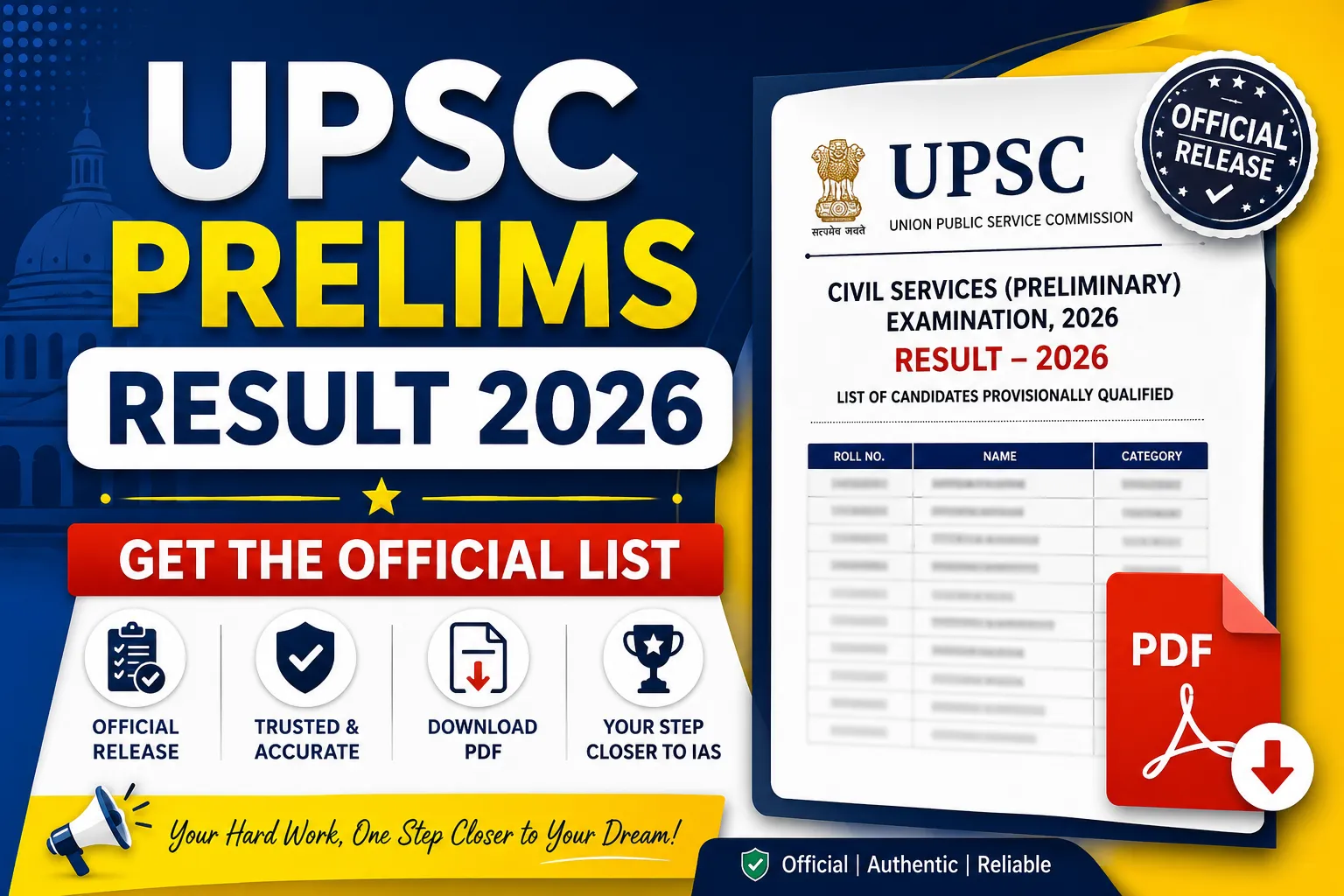 UPSC Prelims Result 2026: 5 Steps to Find Your Merit List