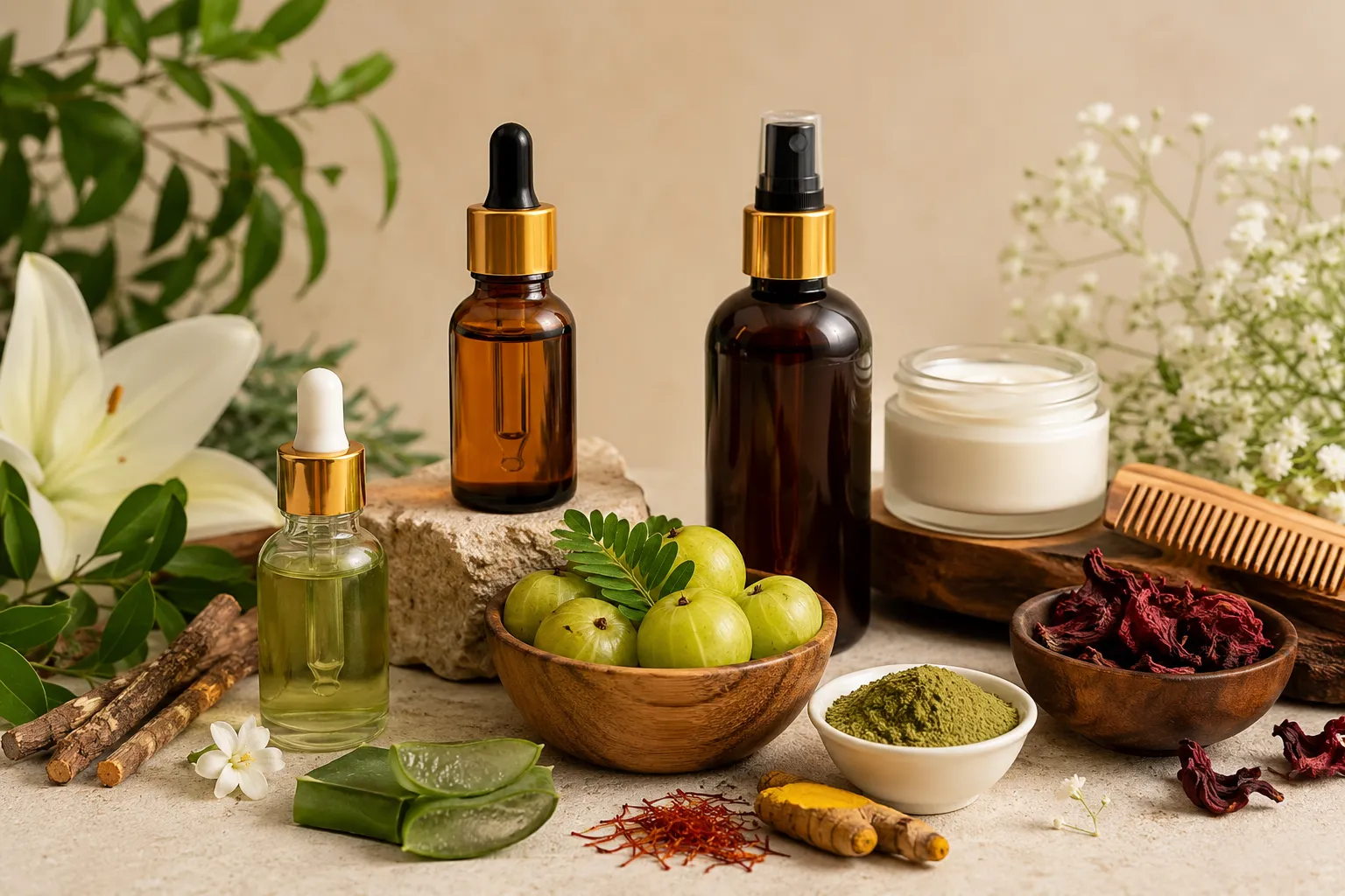 The Science Behind Natural Face Serum for Dark Spots India and Ayurvedic Hair Tonic for Hair Growth