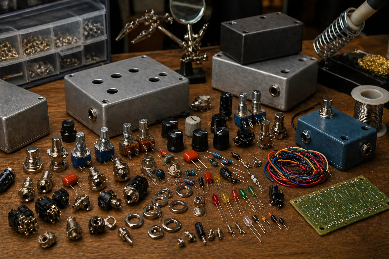 Guitar Pedal Parts Make Switching, Knobs, and Jacks Feel Premium