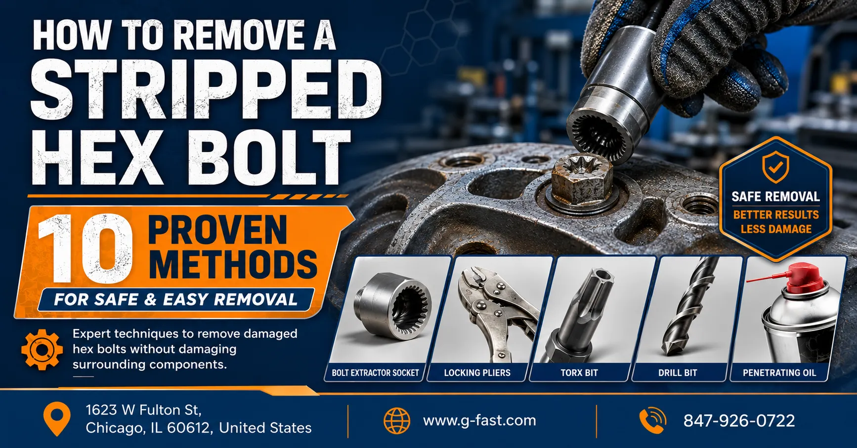 How to Remove a Stripped Hex Bolt: 10 Proven Methods for Safe and Easy Removal