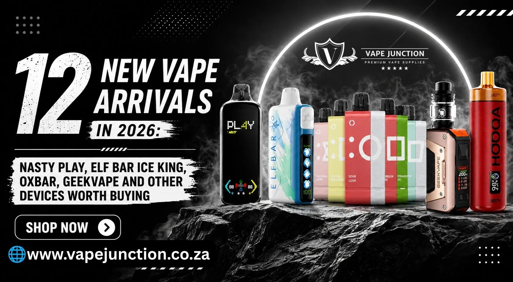 12 New Vape Arrivals in 2026: Nasty Play, Elf Bar Ice King, OXBAR, GeekVape and Other Devices Worth Buying