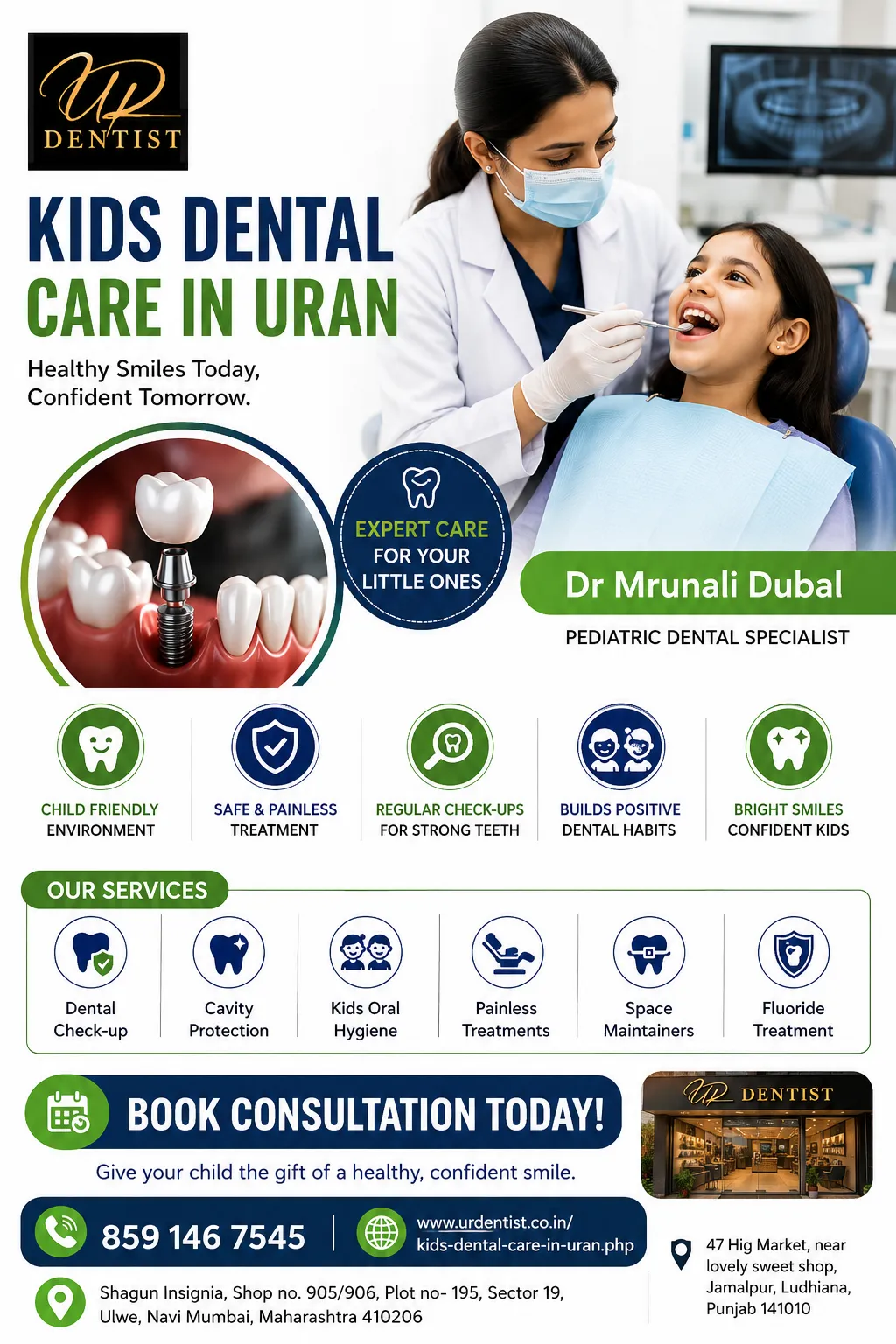 Child Dental Treatment in Uran | Gentle Care for Little Smiles – UR Dentist