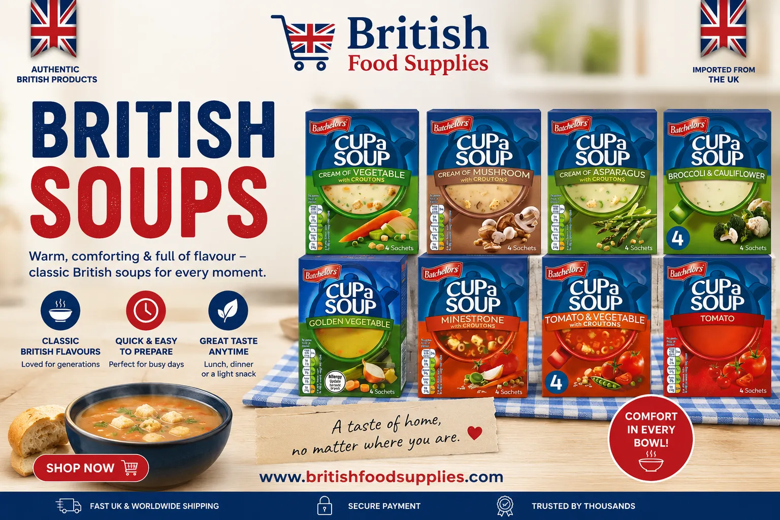 British Soups Online: Classic UK Comfort Food Delivered to Your Door