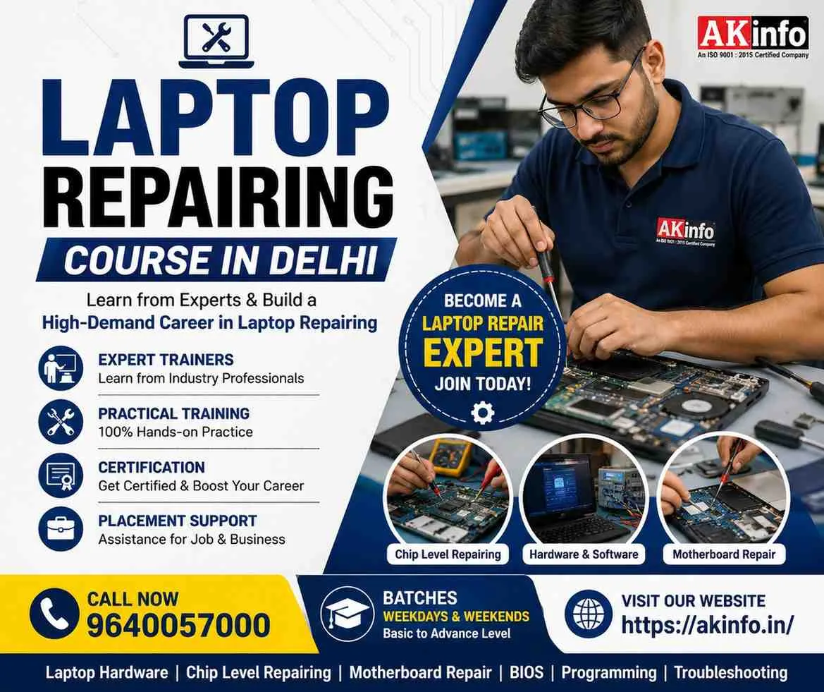 Which Institute Provides the Most Popular Laptop Repairing Course in Delhi