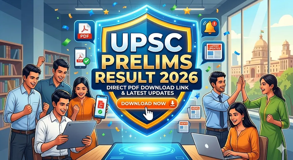 UPSC Prelims Result 2026: Direct PDF Download Link & Latest Updates
