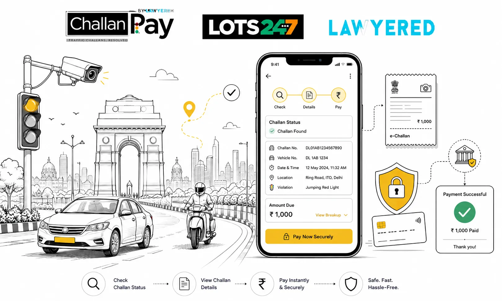 Check Delhi NCR Traffic Challan Status and Pay E-Challans Instantly
