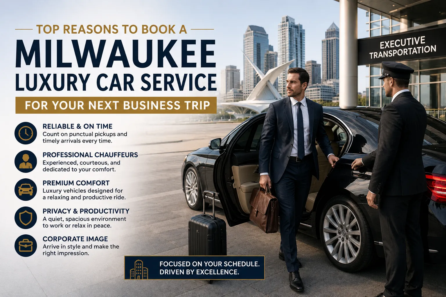 Top Reasons to Book a Milwaukee Luxury Car Service for Your Next Business Trip