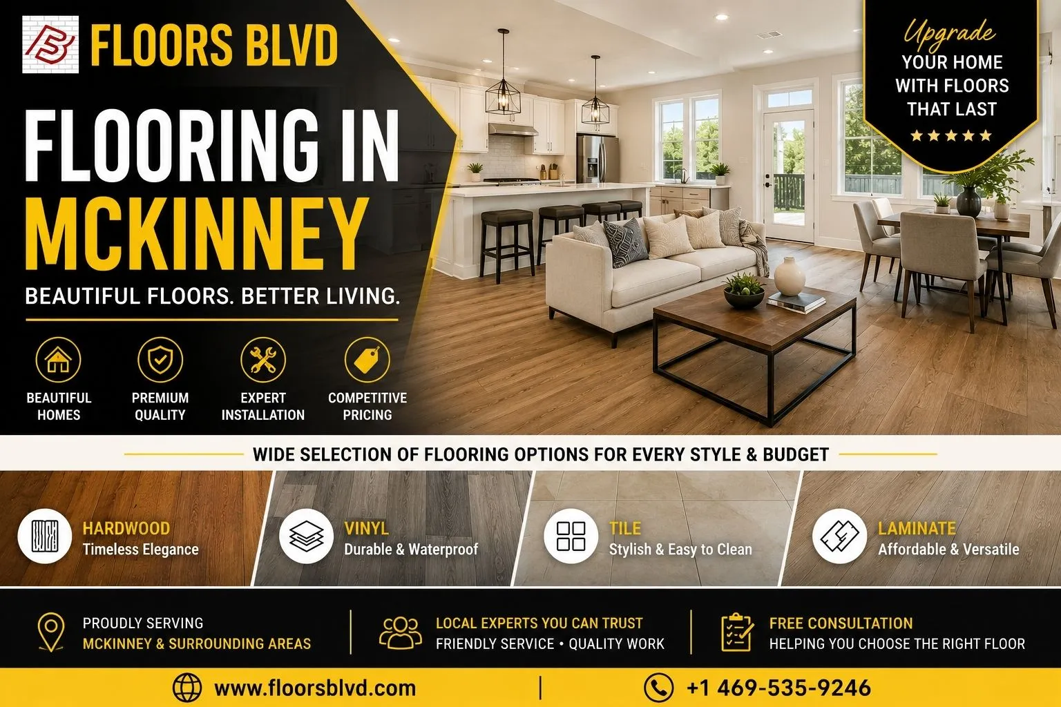 Flooring Installation Service In Allen & Flooring In Mckinney: Your Complete Guide to Choosing the Right Flooring for Every Home