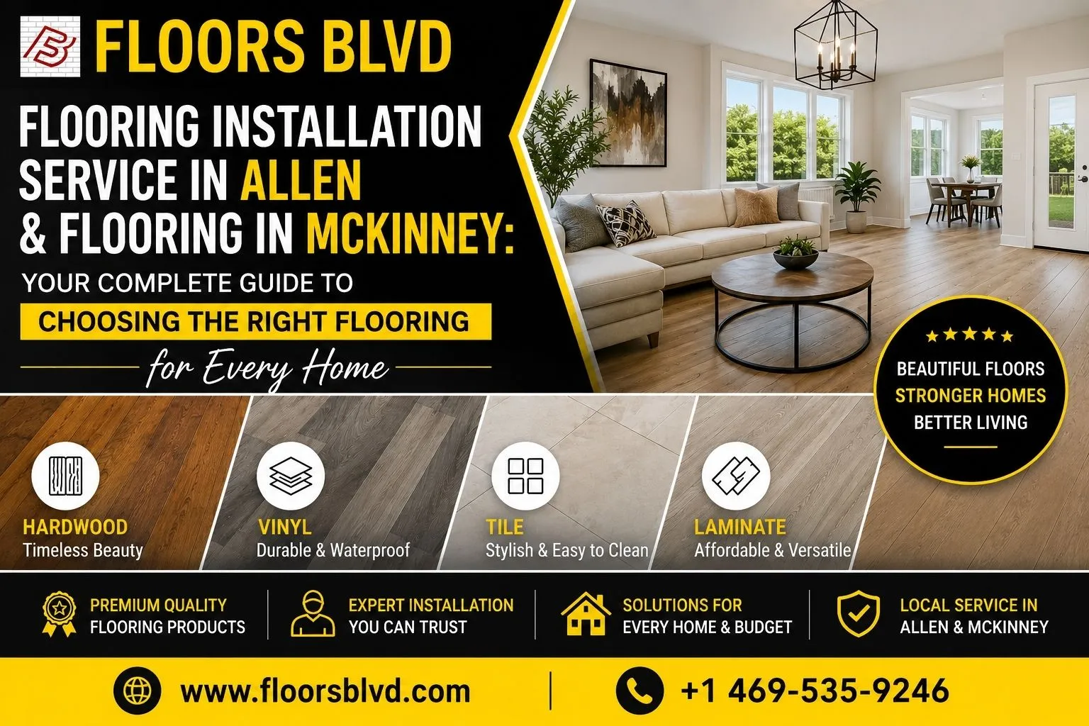 Flooring Installation Service In Allen & Flooring In Mckinney: Your Complete Guide to Choosing the Right Flooring for Every Home