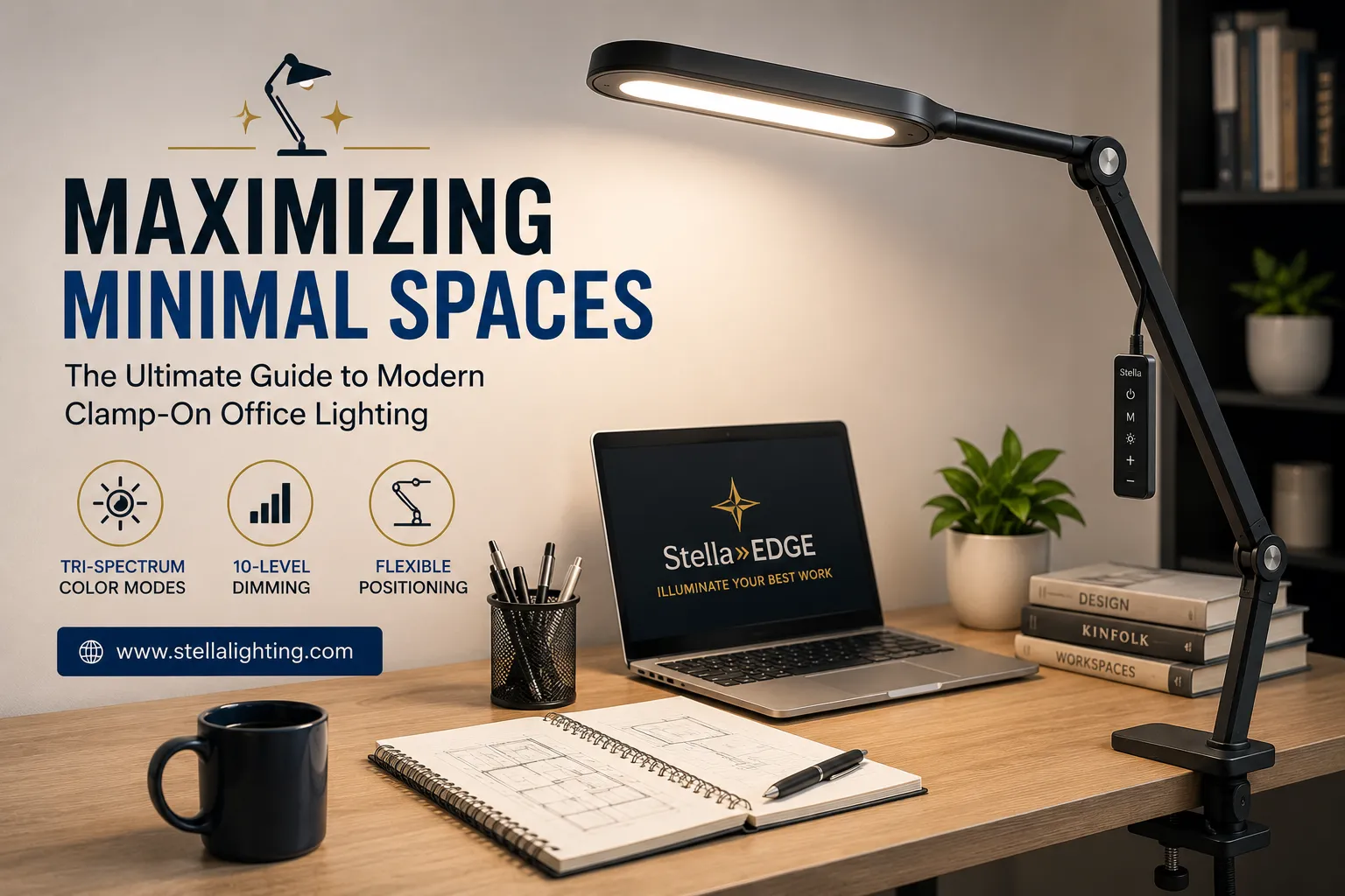 Maximizing Minimal Spaces: The Ultimate Guide to Modern Clamp-On Office Lighting
