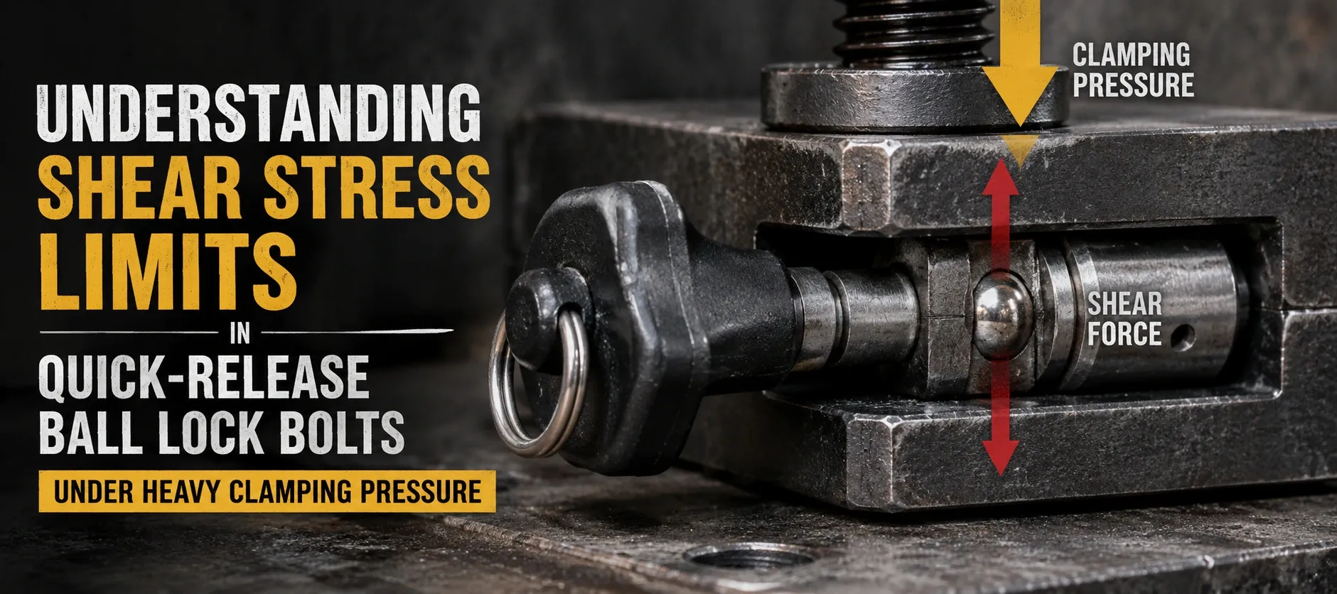 Understanding Shear Stress Limits in Quick-Release Ball Lock Bolts Under Heavy Clamping Pressure