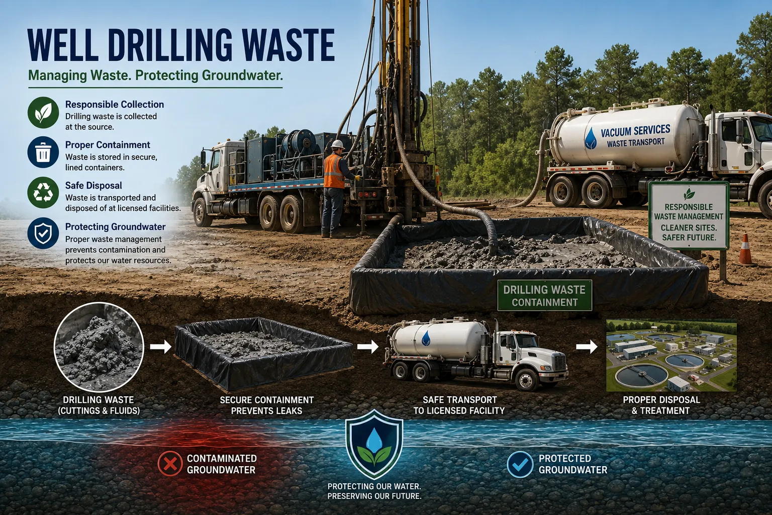 The Fastest Way to Remove Well Drilling Waste Without Delaying Operations