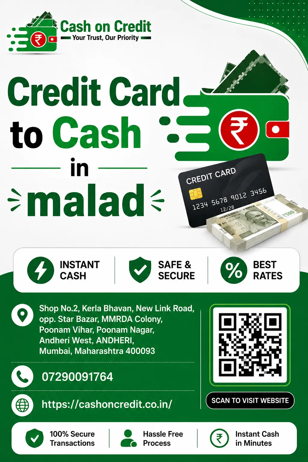 How to Convert Your Credit Card to Cash in Malad — A Practical Guide