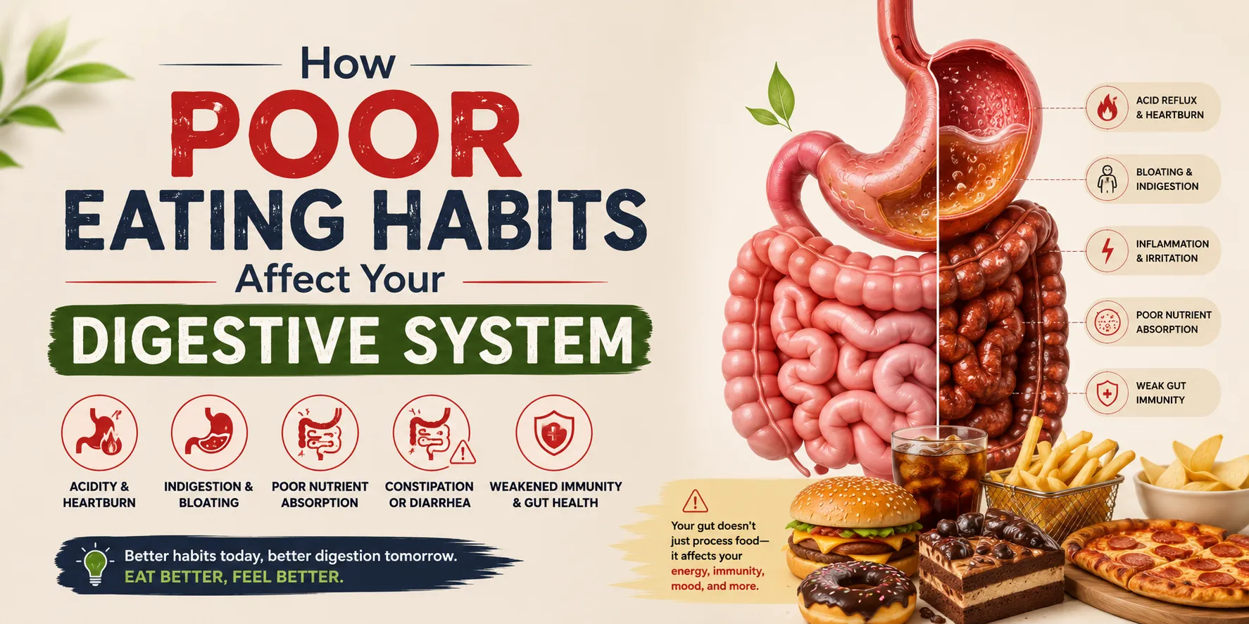 How Poor Eating Habits Affect Your Digestive System
