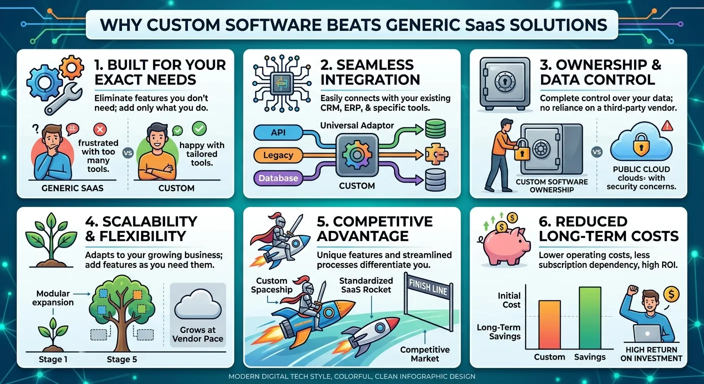 Why Custom Software Beats Generic SaaS Solutions