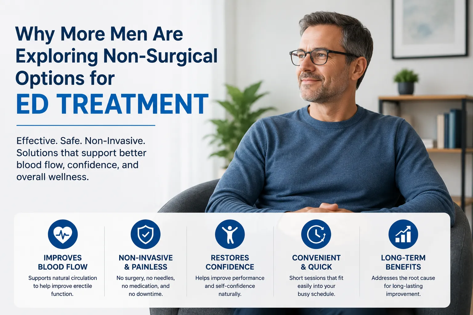 Why More Men Are Exploring Non-Surgical Options for ED Treatment