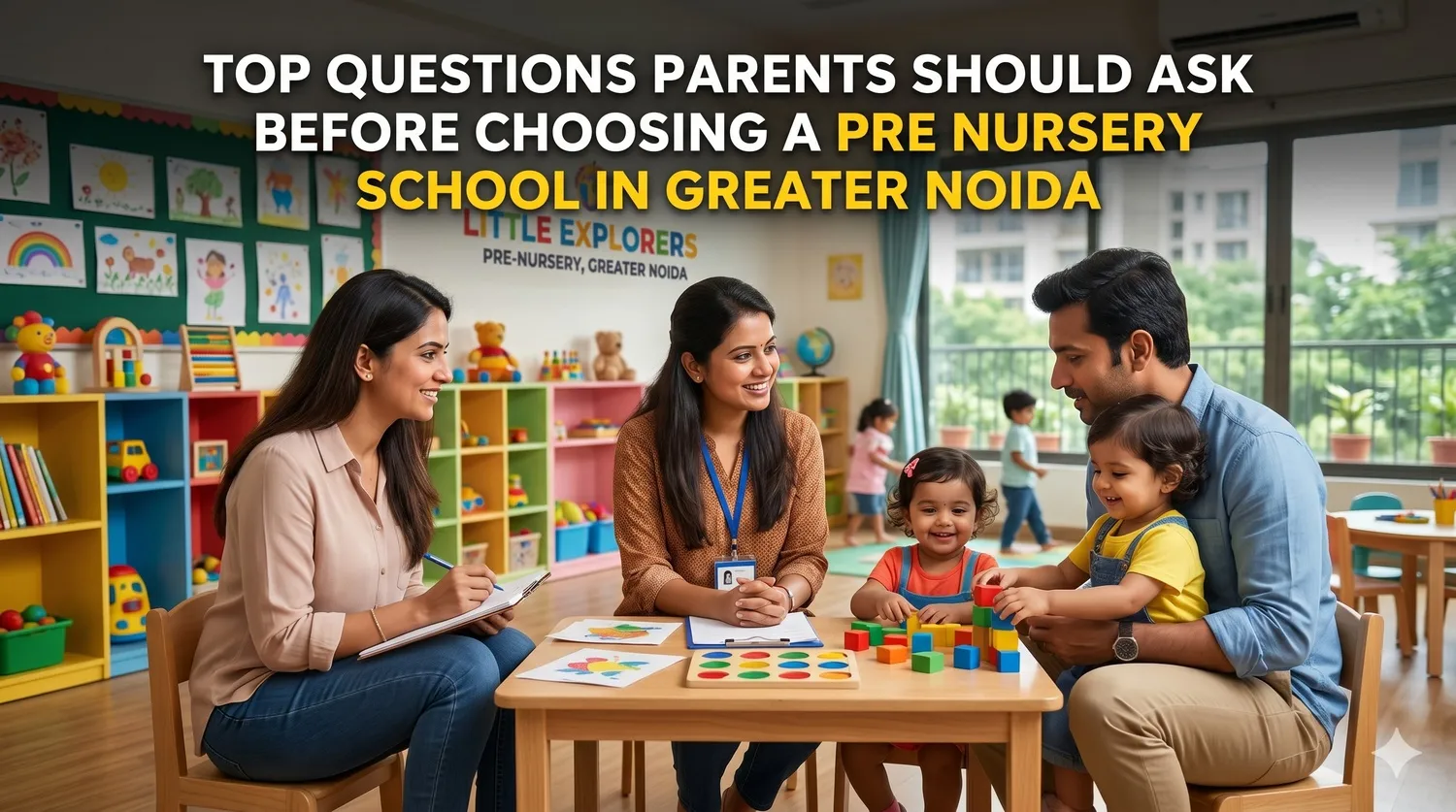 Top Questions Parents Should Ask Before Choosing a Pre Nursery School in Greater Noida