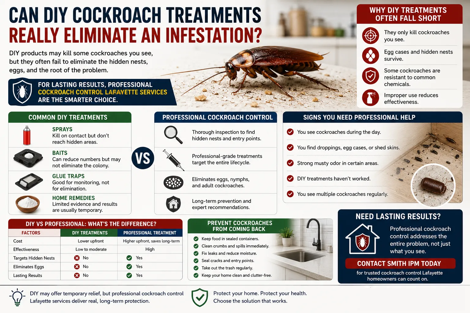 Can DIY Cockroach Treatments Really Eliminate an Infestation?