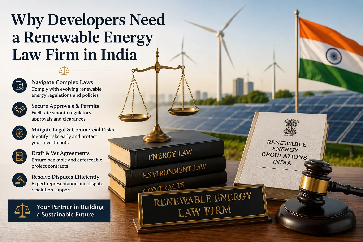 Why Developers Need a Renewable Energy Law Firm in India